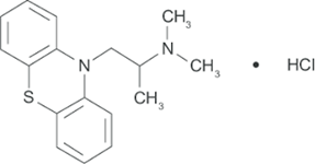Promethazine hydrochloride structure Promethazine hydrochloride structure